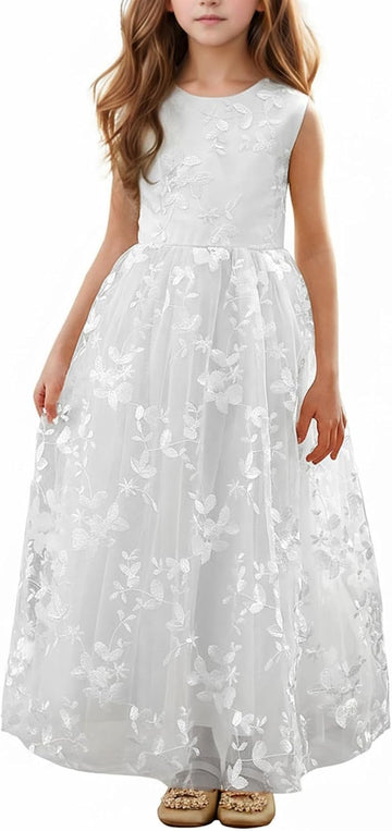 Lace A-Line Flower Girl Dress
