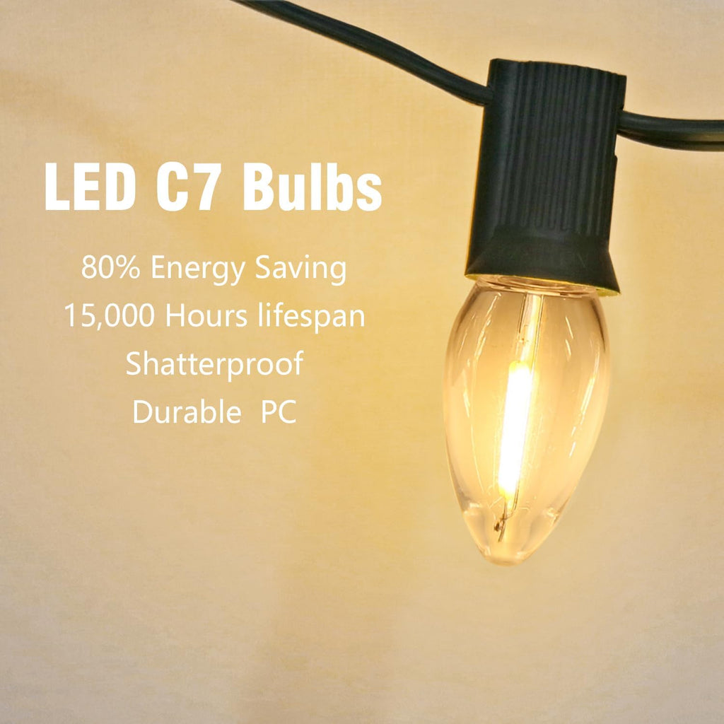 6Pack Shatter Resistant C7 LED Night Light Bulbs, E12 LED Bulb