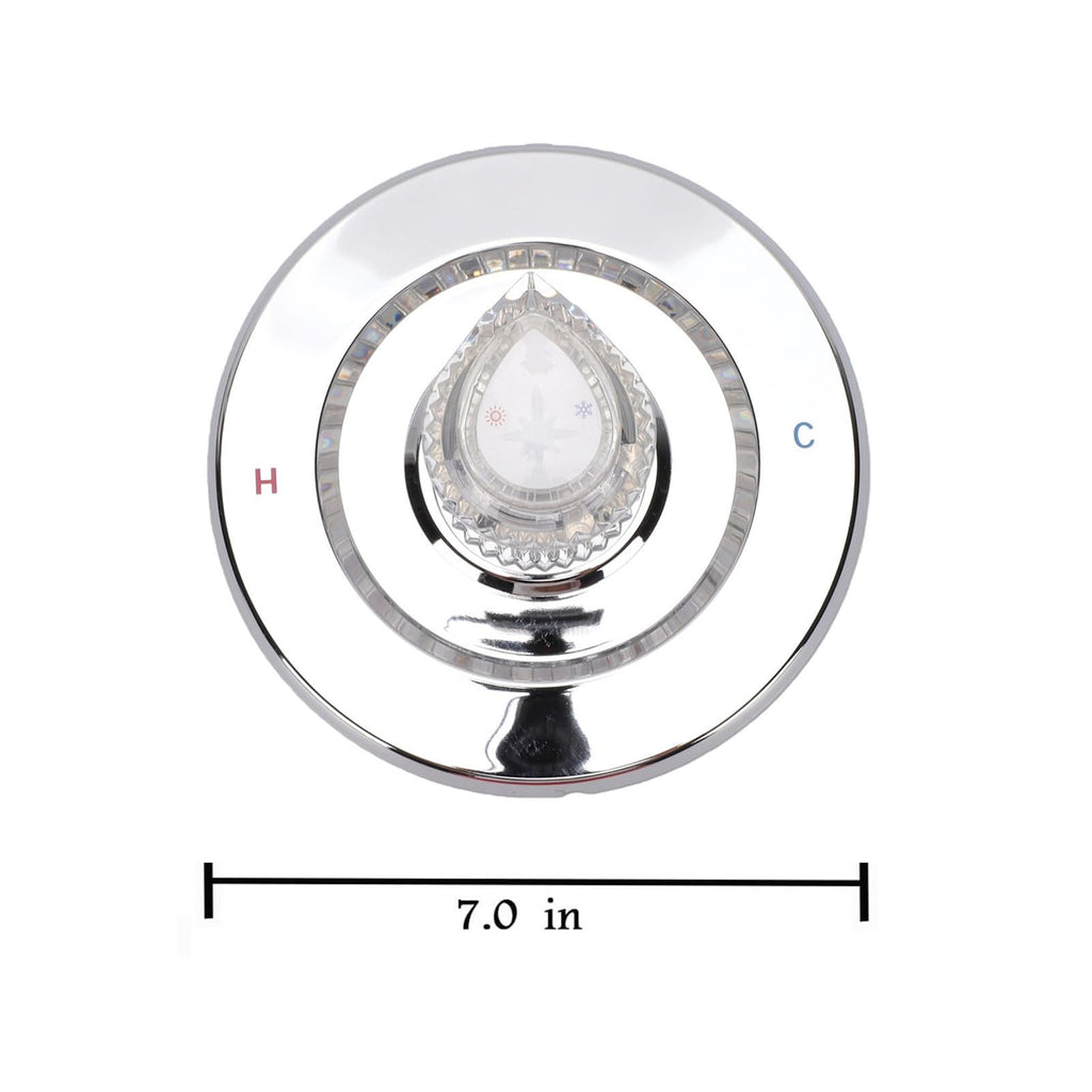 Shower Knob Trim Replacement Kit with Cover Plate