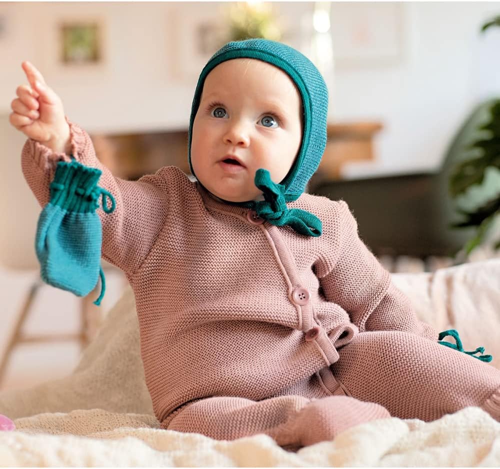 Baby 100% Merino Wool Bonnet Hat