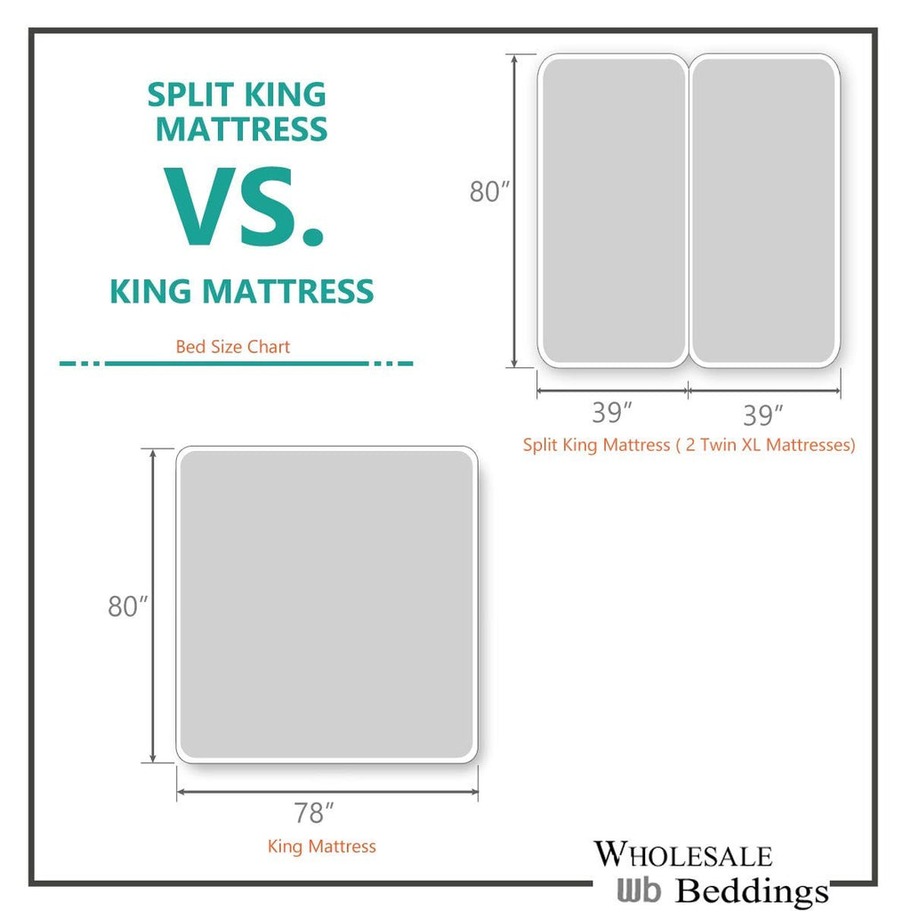 100% Cotton Split King Sheets for Adjustable Beds, Linen
