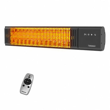 Electric Patio Heater, IP65 Waterproof, Remote, Fast Heating, 4 Heat Levels, 24H Timer & Memory Function, Wall