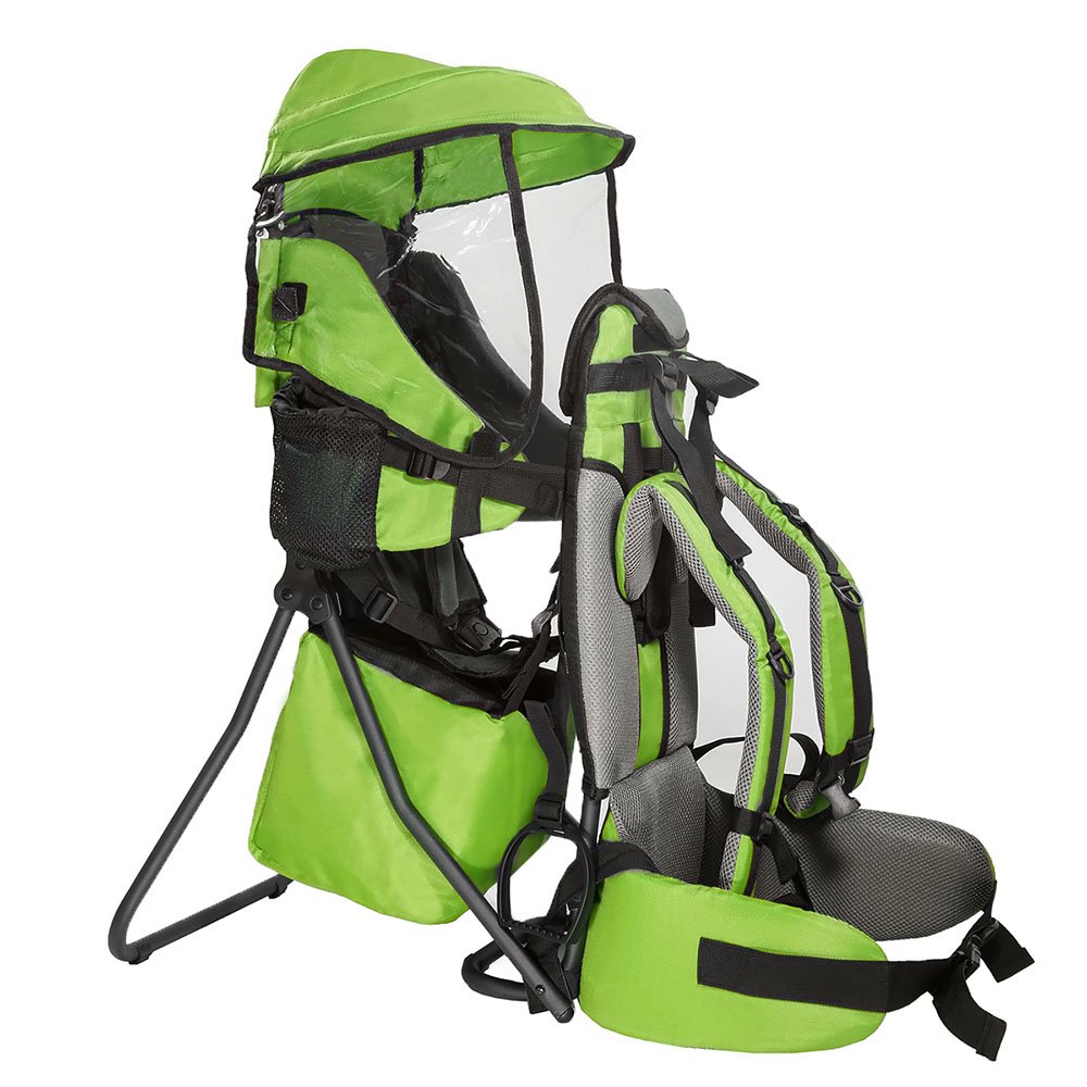 Cross Country Baby Backpack Carrier, Green, Toddler Hiking Backpack with Comfortable Seat, Adjustable Straps & Belt