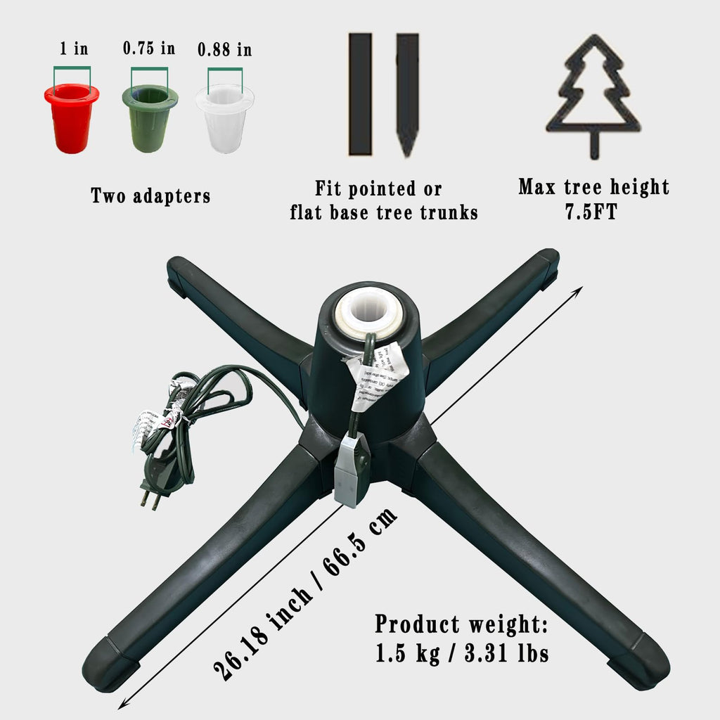 360-Degree Rotating Christmas Tree Stand, for 8ft Christmas Tree