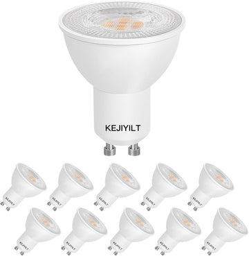 10 Pack GU10 Dimmable LED Bulbs, 650 Lumens
