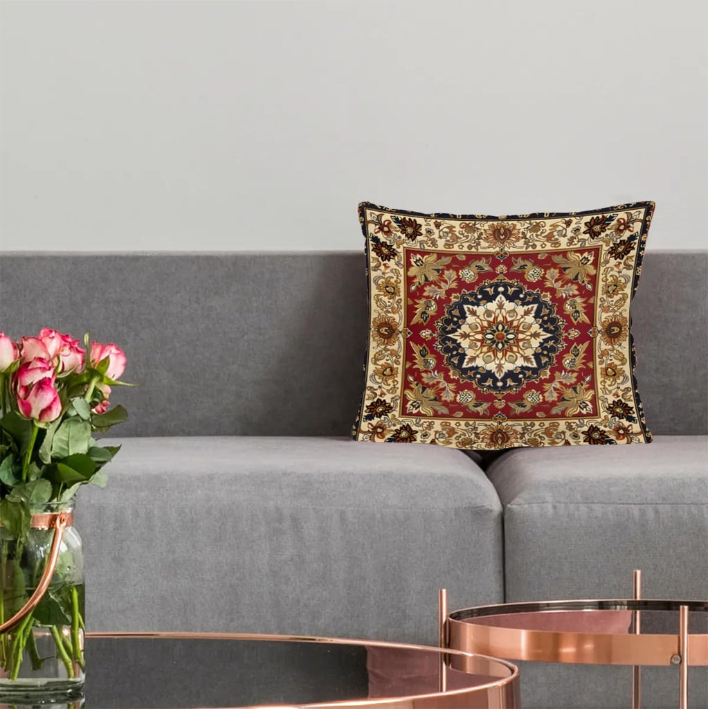 Boho Moroccan Pillow Covers 16x16 Inch Decorative Throw Pillow Covers Square Pillow Cases Cushion Cover Pillowcase