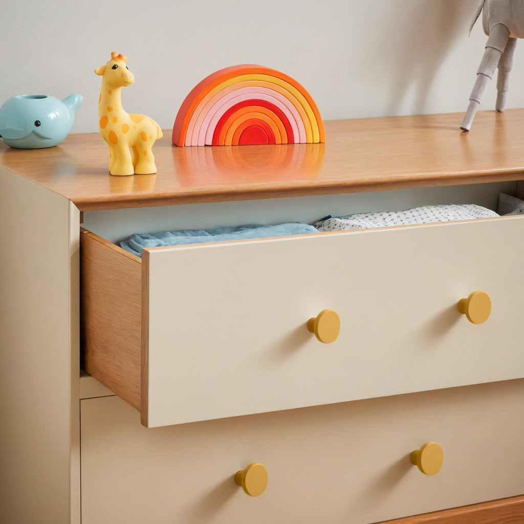 Cabinet Knobs, 10 Pack Earthy Yellow Dresser Drawer Pulls