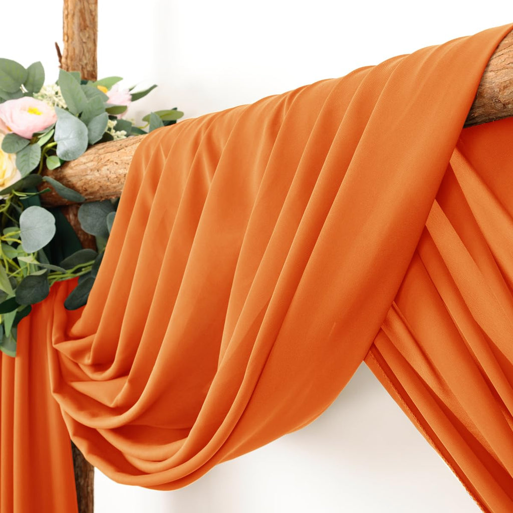 Wedding Arch Draping Fabric 30'' x 18FT Sheer Chiffon Arch Drape Backdrop