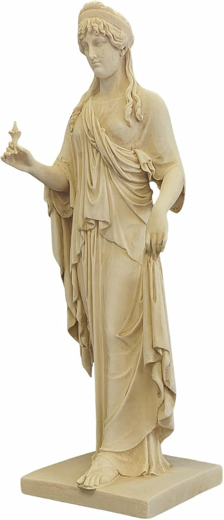 Elpis Goddess Statue by Bertel Thorvaldsen Neoclassical Sculpture Solid Alabaster Figurine Handcrafted in Greece