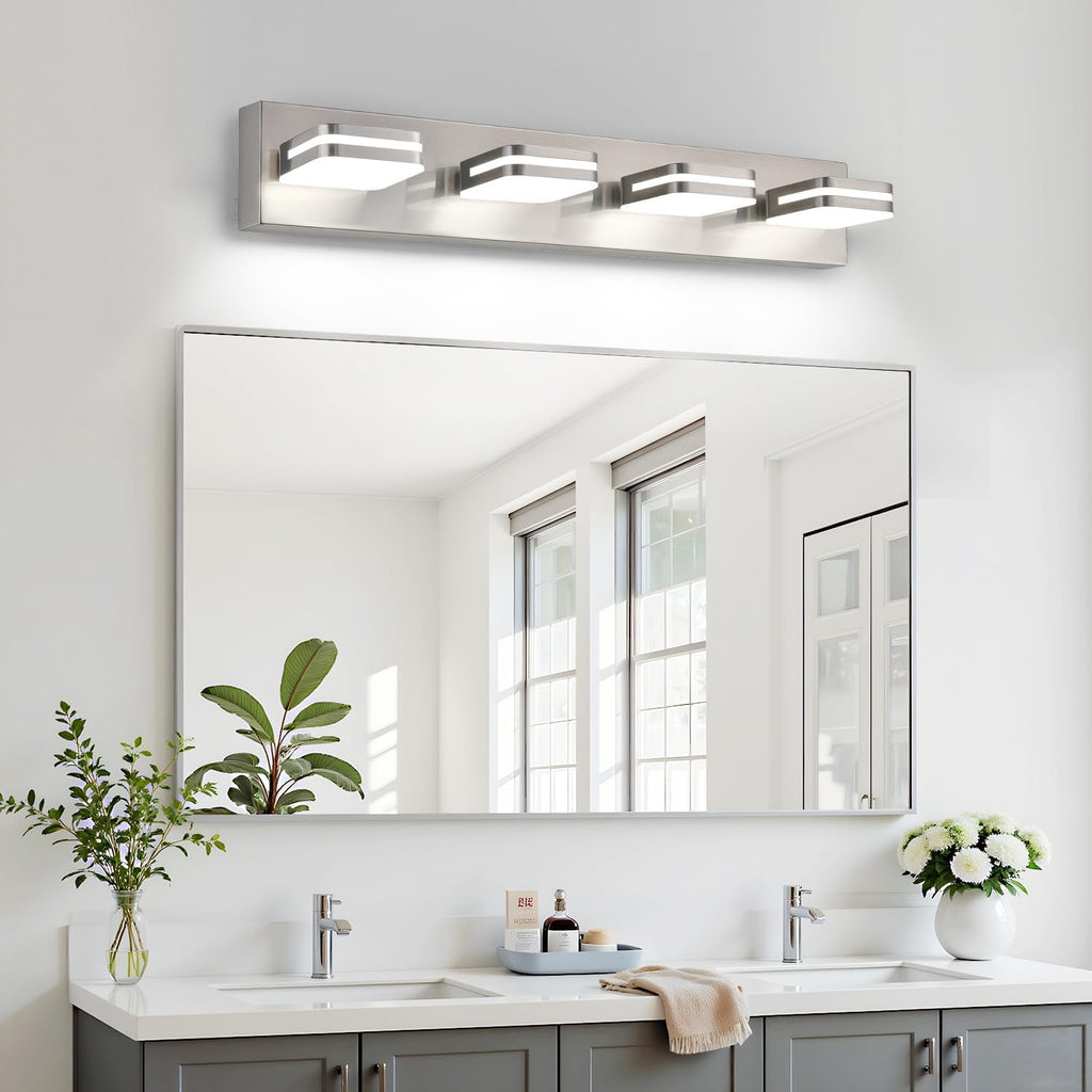 360° Rotate LED Bathroom Vanity Light Fixtures, Acrylic Vanity Lights , Modern Wall Lighting Fixtures Over Mirror