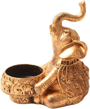 1 Pc Looking Up Elephant Incense Holder - Incense Burner & Craft Ornament, Yoga, Meditation, Home & Room Decor