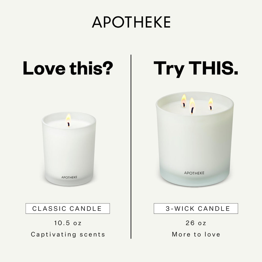 Signature 3 Wick Scented Candles, Sea Salt Grapefruit - 26 Oz