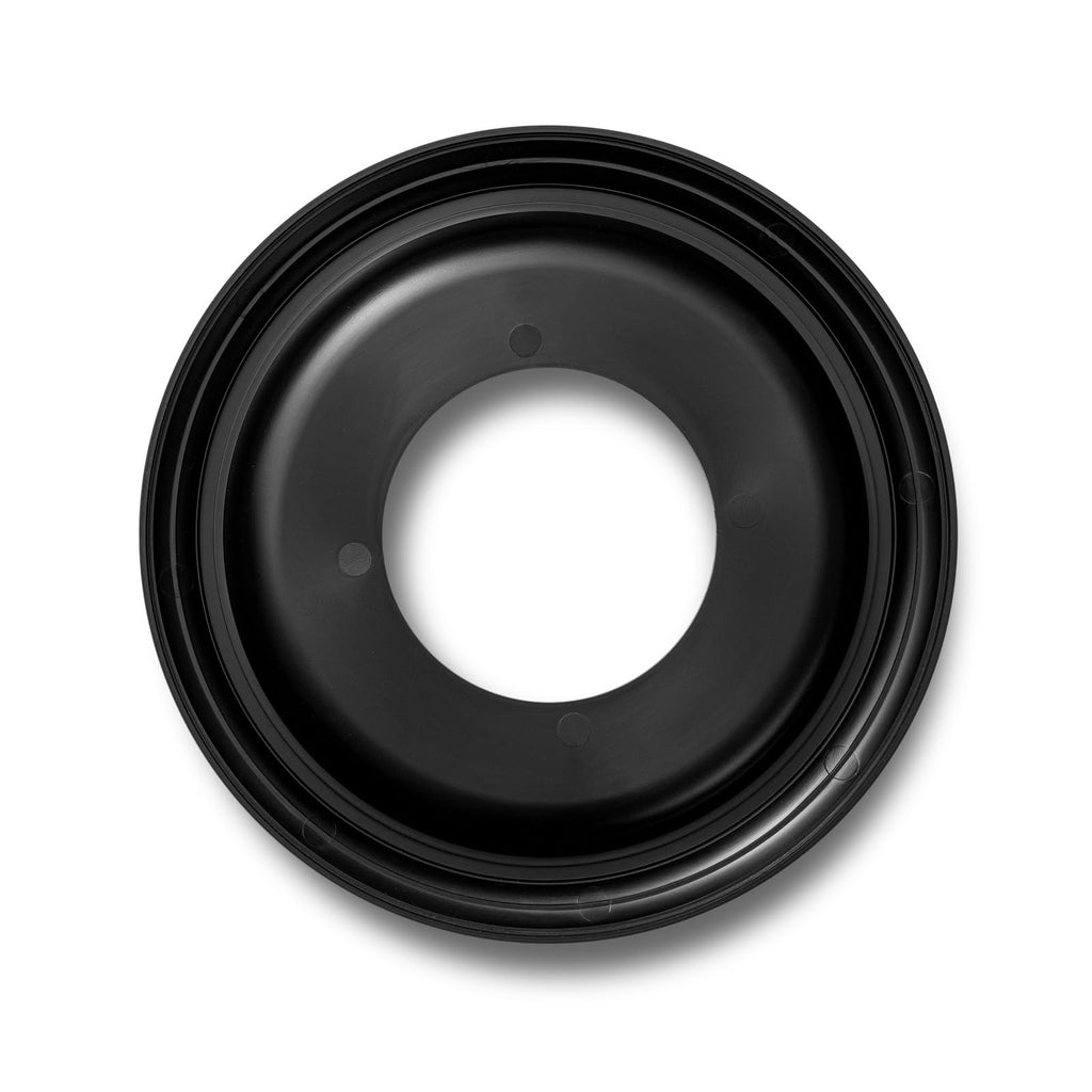 2 Pack Black Molded Nylon Ceiling Medallion for Light Fixtures and Ceiling Fans 10"OD x 4"ID x 1"P (Fits Canopies up