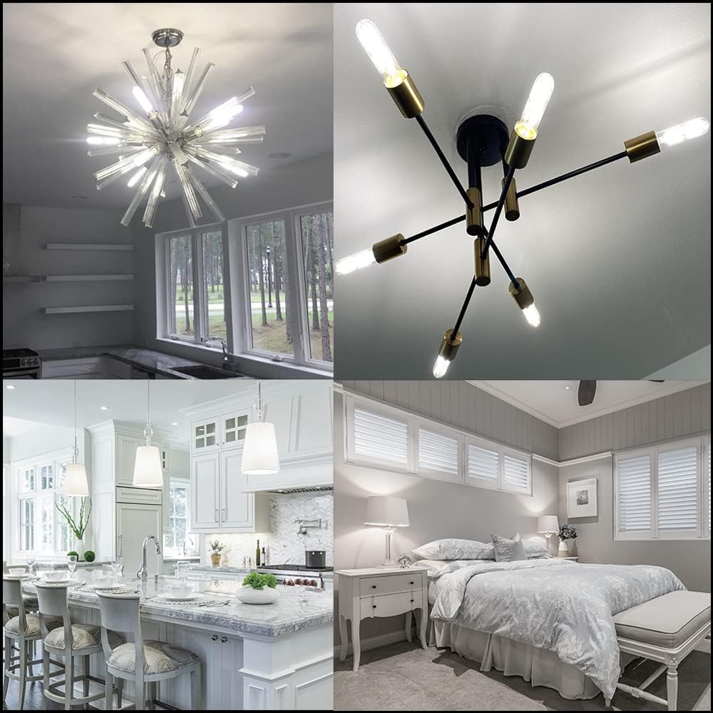 Dimmable T10 LED Edison Bulbs 8.9inch E26 Long Tubular Light Bulb 75 Watt