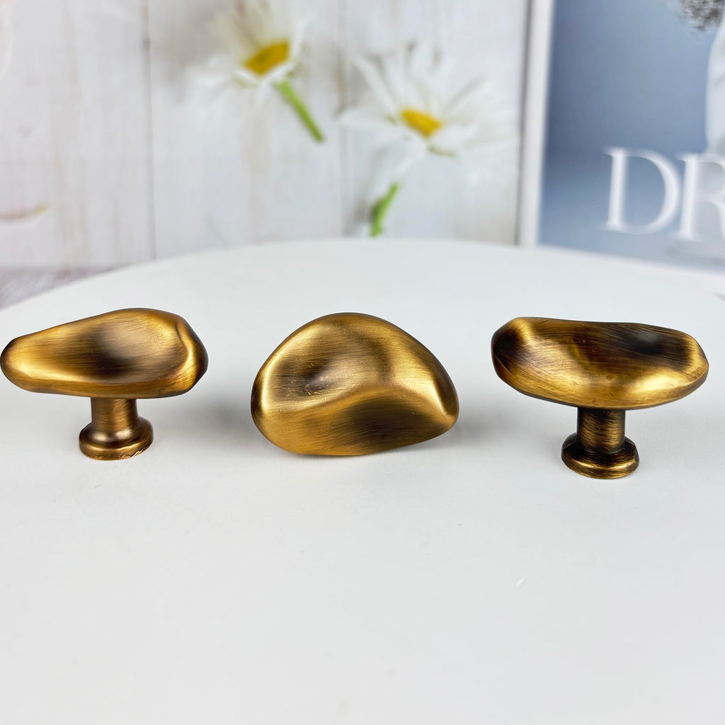 Brushed Bronze Cabinet Knob Kitchen Drawer Pull Knobs Zinc Hardware Handle