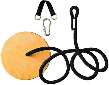 Wood Round Swing Outdoor Disc Tree Swing Outdoors High Strength Load-Bearing Wooden disc Swing Round Swing Swing Seat