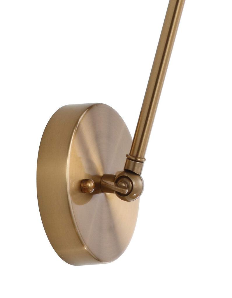 Rover 1-Light Wall Sconce 7", Brass Gold