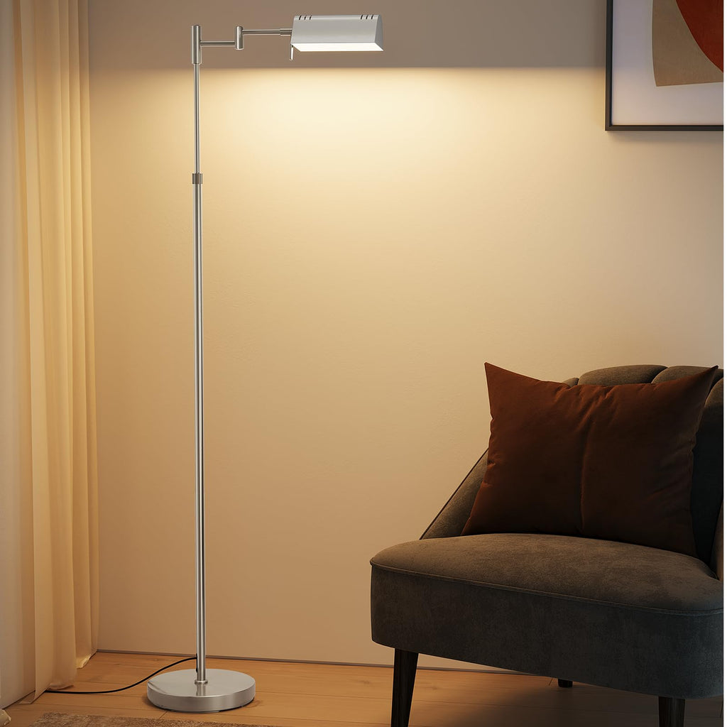 Dimmable LED Pharmacy Floor Lamps, 16W/1500LM Bright Reading Lamp