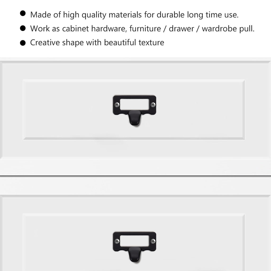 10pcs Antique Zinc Alloy Label Frame Cup Pull Handles