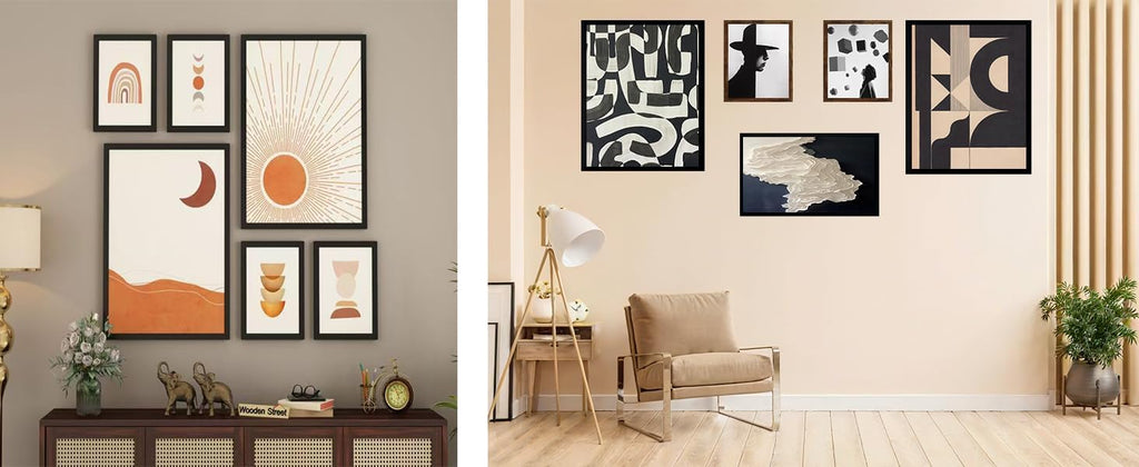 11x14 Picture Frame Set of 10, Display Pictures 8x10 With mat or 11x14 Prints Without Mat, Wall Mounting,Black