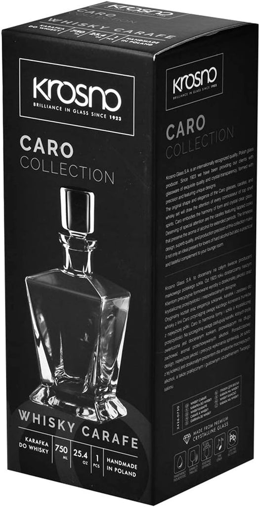 Whiskey Decanter with Lid, 25.4 oz, Caro Collection