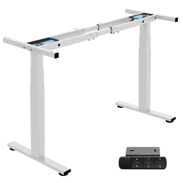 3-Stage Dual Motor Standing Desk Frame, 300 lb Capacity