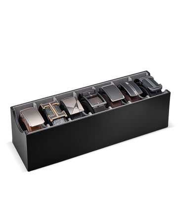 Belt Organizer for Closet, Belt Box & Storage Drawer -Black