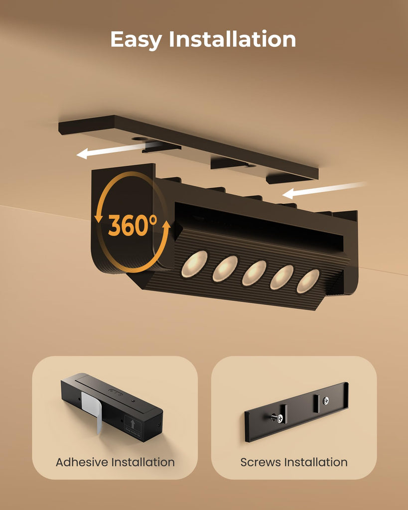 Indoor Spotlights with Daily Auto Timer, 5500mAh Rechargeable Picture Lights, Wireless Accent Lighting Dimmable &