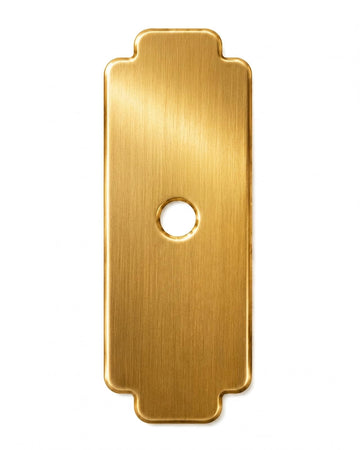 Gold Rectangle Backplates of Closet Cabinet Knobs