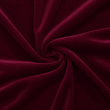 5 Yards Burgundy Velvet Fabric 63 Inch Wide