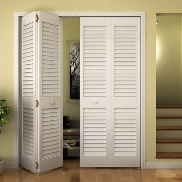 Bi-fold Door Louver Louver Plantation Primed White (24x80)
