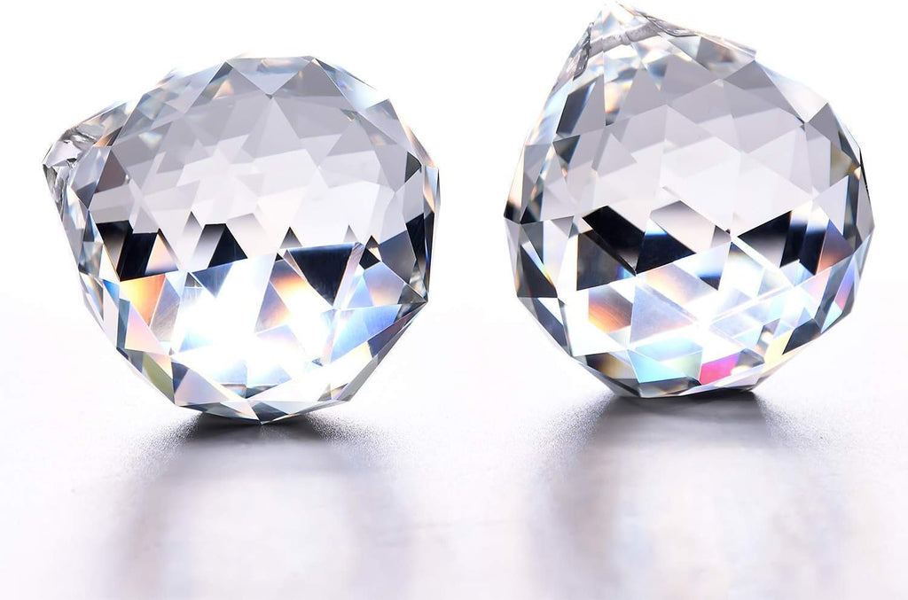 Clear Crystal Ball Prism Sunshine Catcher Rainbow Pendants Maker, Hanging Crystals Prisms for Windows, for Feng Shui