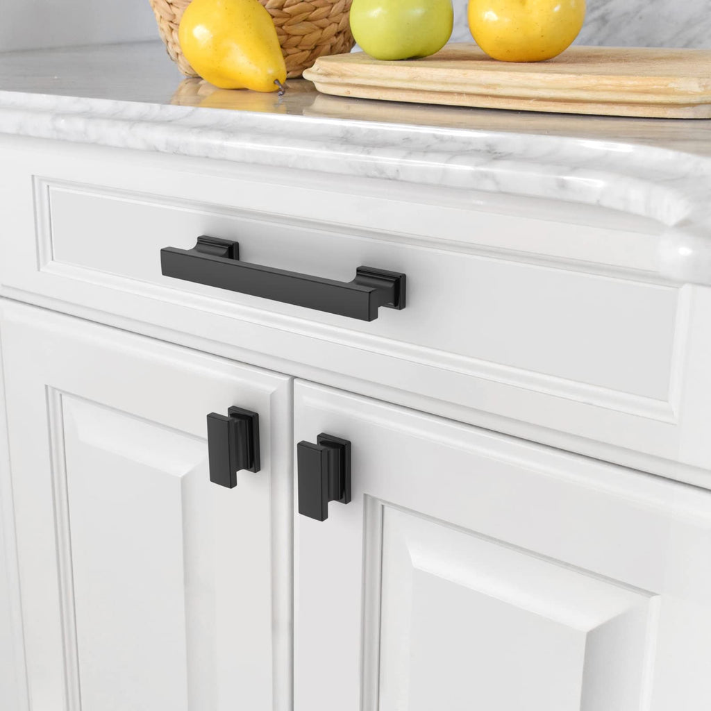 10 Pack 3.75 inch Matte Black Kitchen Cabinet Handles