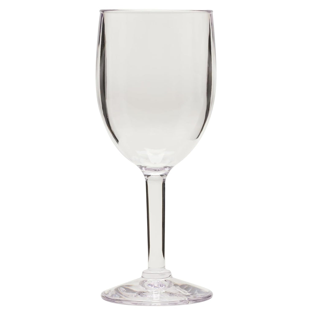 G.E.T. SW-1404-1-SAN-CL-EC Heavy-Duty Reusable Shatterproof Plastic Wine Glasses, 8 Ounce, Clear (Set of 4)