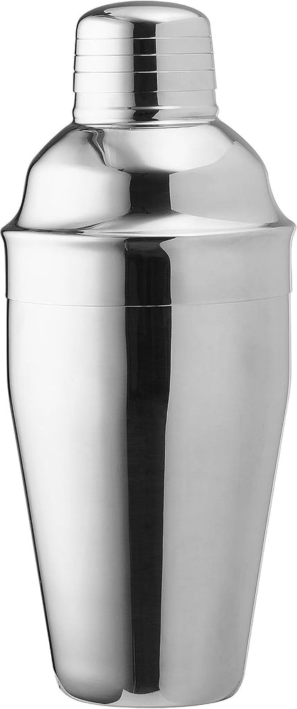 Glenwood Mixology Cocktail Shaker Bartender Stainless Steel with Acacia Wood Stand Bartool Set - Set of 8