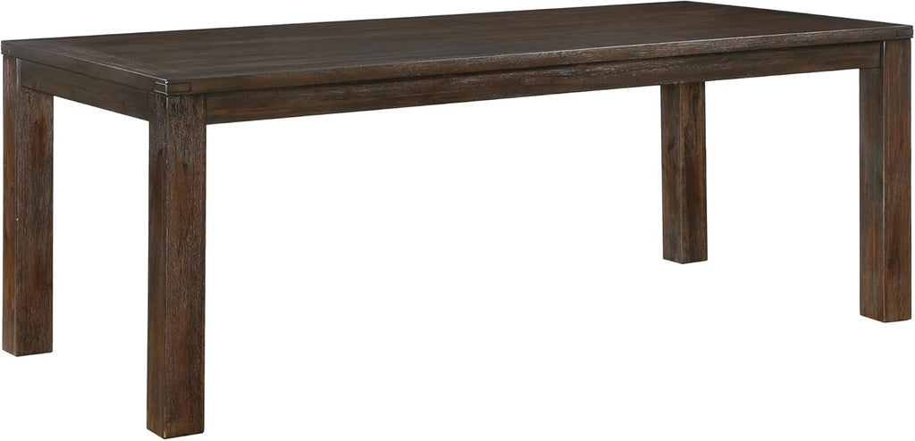 79" Dining Table for 8, Modern Rectangular Dining Room Table, Solid Acacia Wood Dining Table, Modern Wood Table with