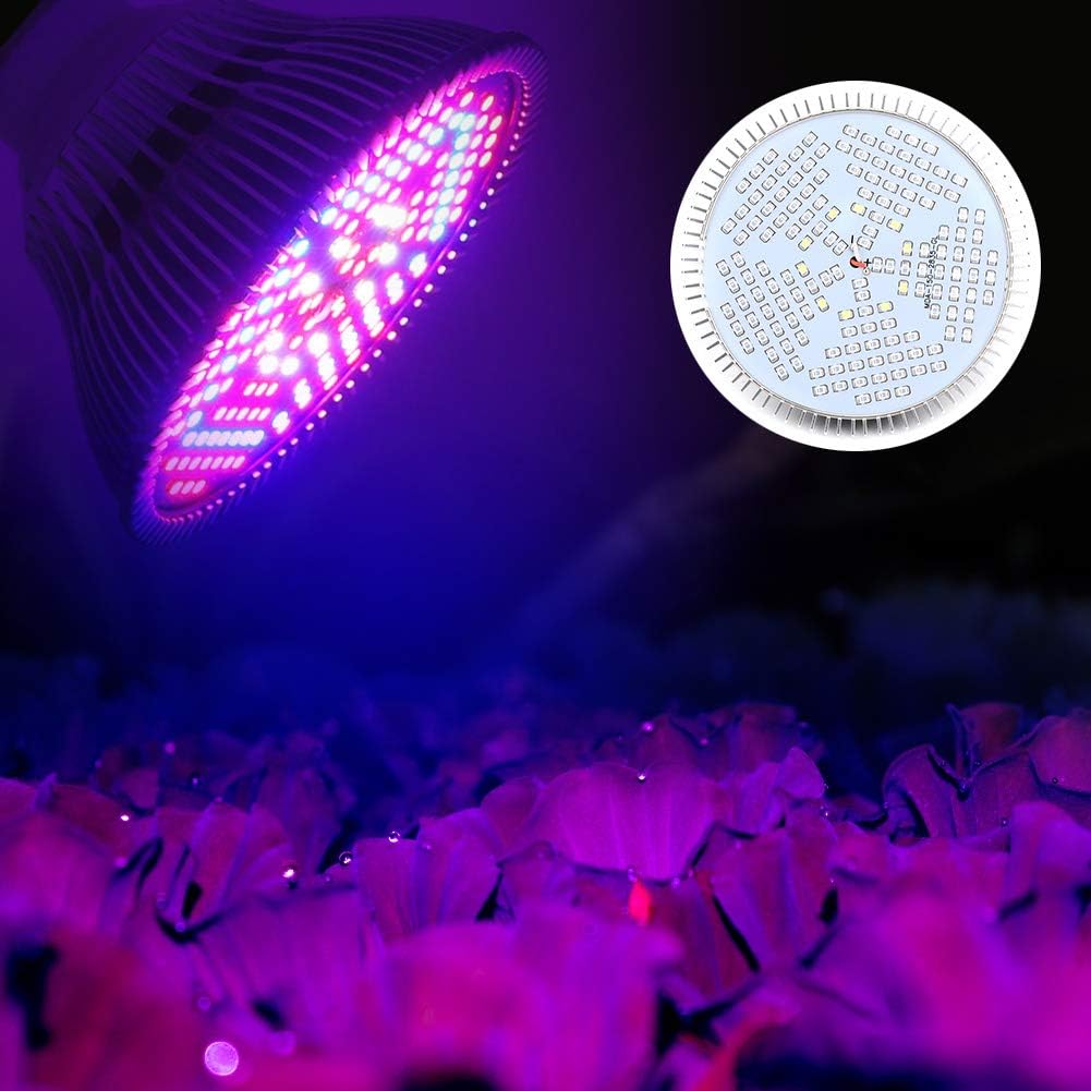 100W E27 Plant Grow Light, Full Spectrum Bulb for Greenhouse