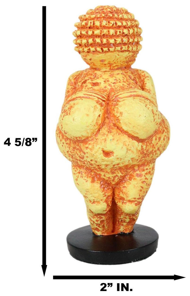 Venus of Willendorf Reproduction of Paleolithic Stone Age Period Artifact Statue Museum Decor Mini Sculpture 4.75"