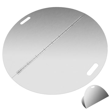 Round Fire Pit Lid, 40 Inch Stainless Steel Fire Pit Ring Lid 1.5mm Thick Fire Pit Burner Cover for Any Round Patio