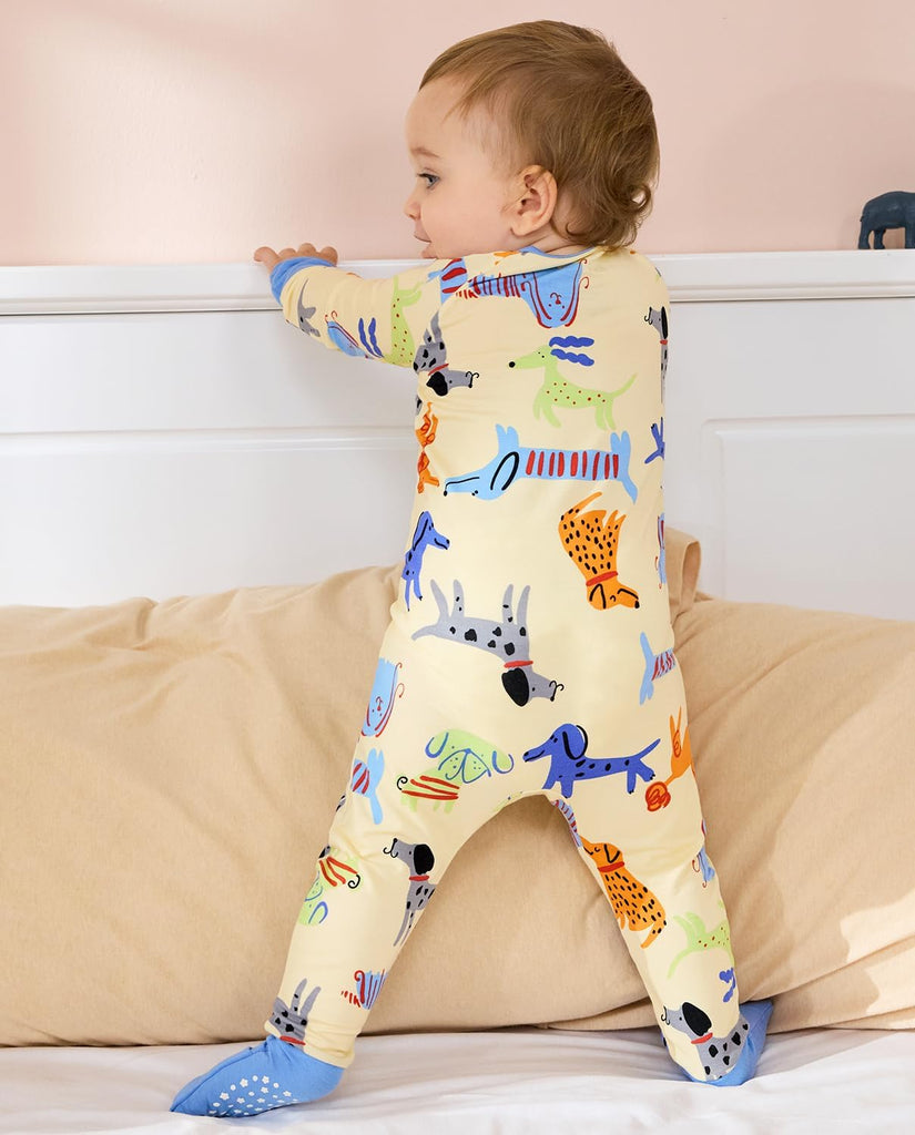 Viscose Baby Footie Pajama, Zipper Sleeper Boys Girls