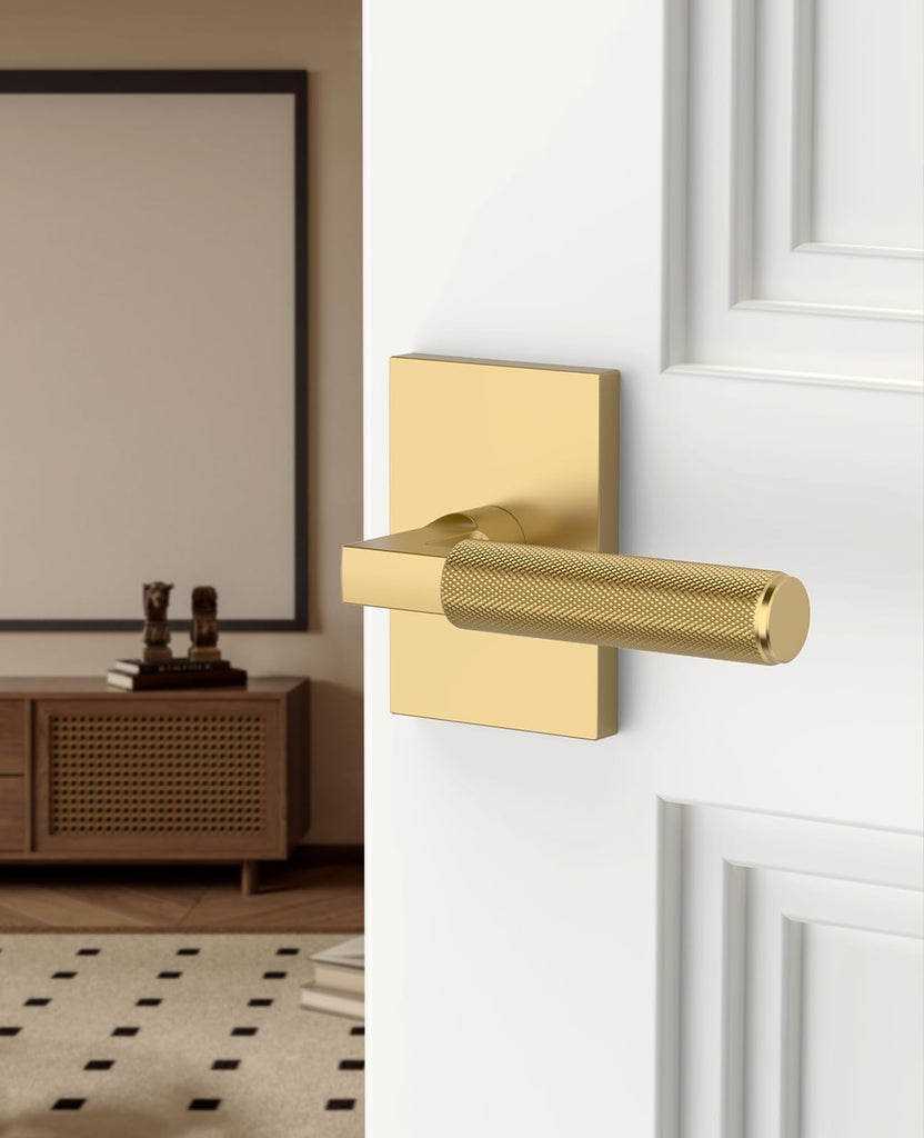 8 Pack Champagne Bronze Passage Interior Door Handles