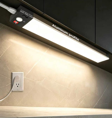 Under Cabinet Lighting Plug in, AC120V 3CCT 3000/4000/5000K Motion Sensor Light Indoor with Timer, Super Bright