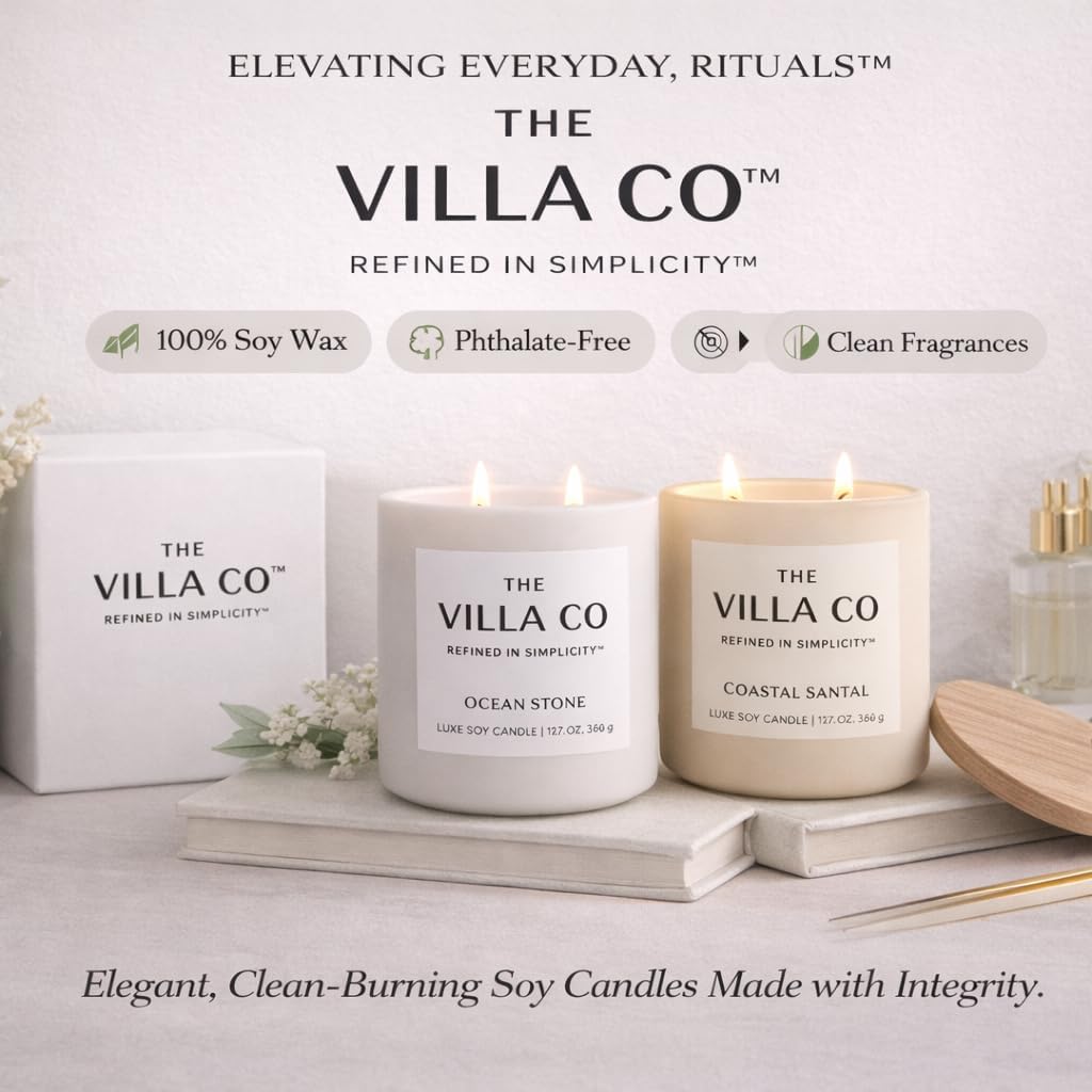 Quiet Hollow | Scented Candle for Women & Men | Hand-Poured, Aromatic & Fragrant | 60 Hour Burn Time 12 OZ | Soy - Set of 12