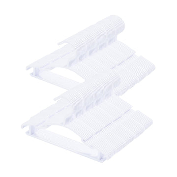 100 Pack White Baby Nursery Closet Hangers, Baby Hangers, Kids Hangers, Non-Slip Laundry Infant Pant & Coat Hangers