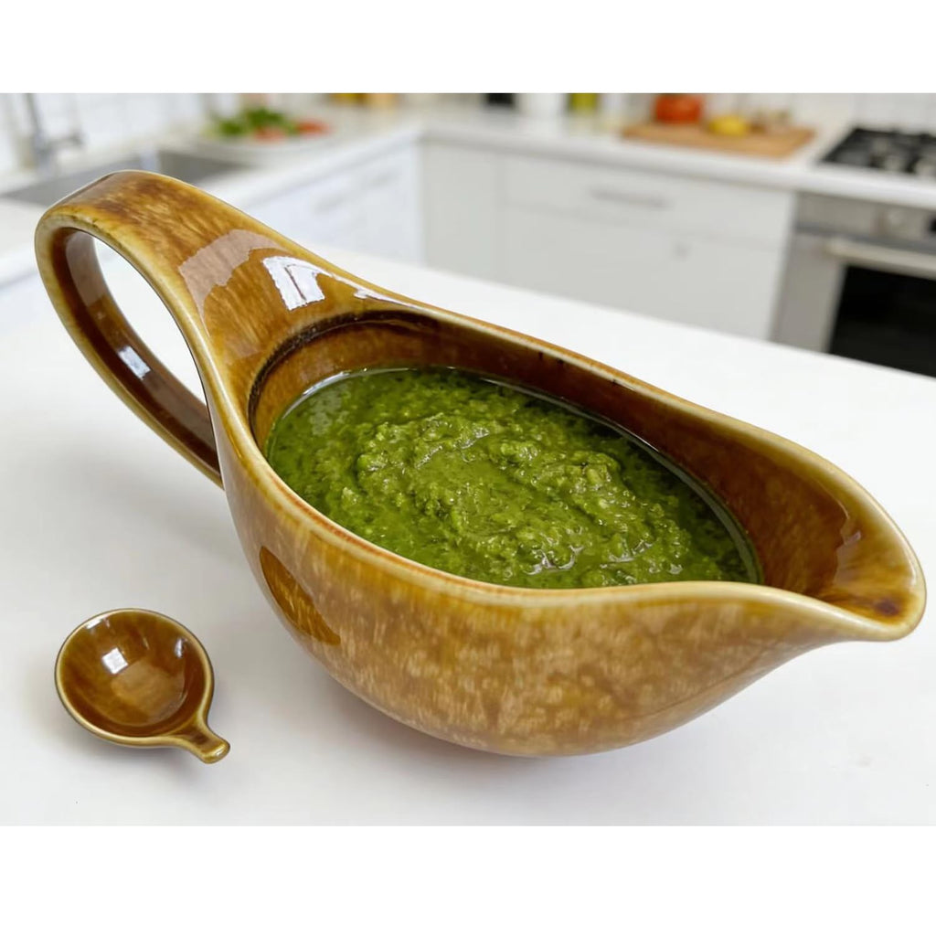 Gravy boat with drip-proof spout. 24-ounce large-capacity ceramic pitcher
