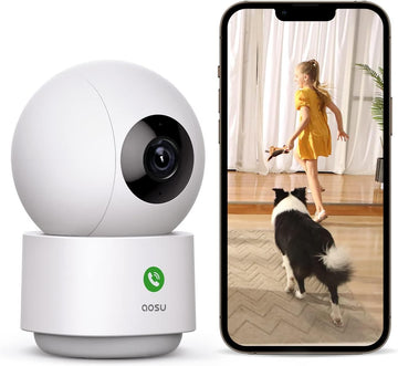 2K Indoor Camera,Baby Monitor Security with 2.4GHz WiFi only