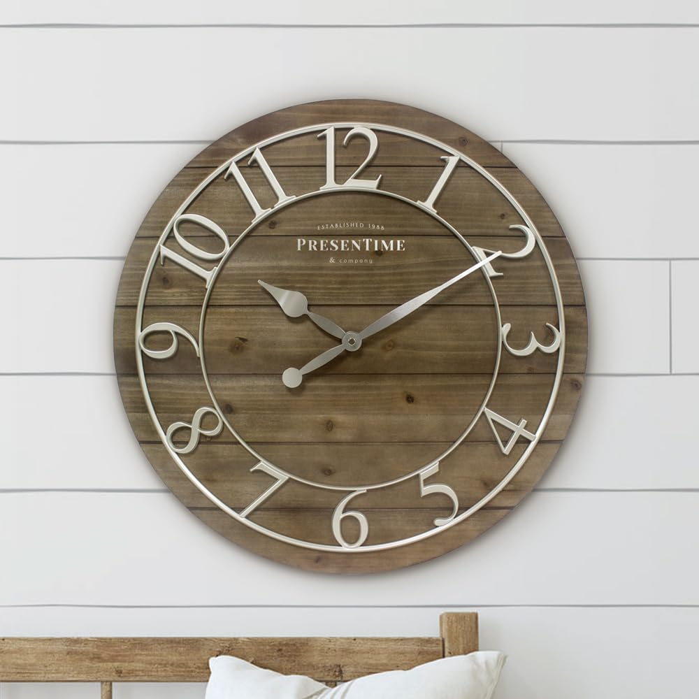 Vintage Farmhouse Shiplap Clock
