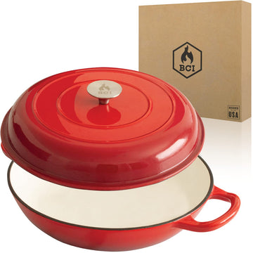 Enameled 2.25 Quart Signature Cast Iron Braiser with Lid