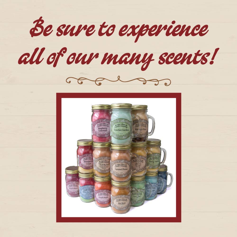 Chamomile Scented Mason Jar Candle, Our Own Candle Co, 13 oz
