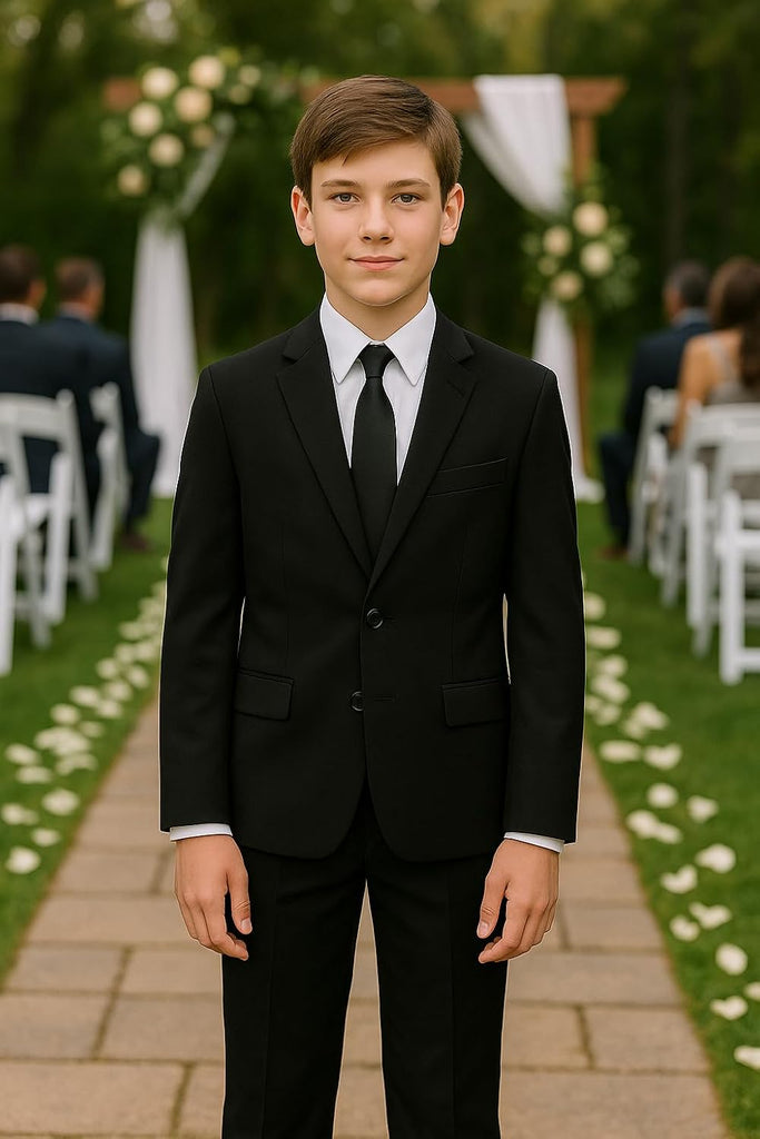 Boys Formal 5 Piece Suit with Shirt and Vest
